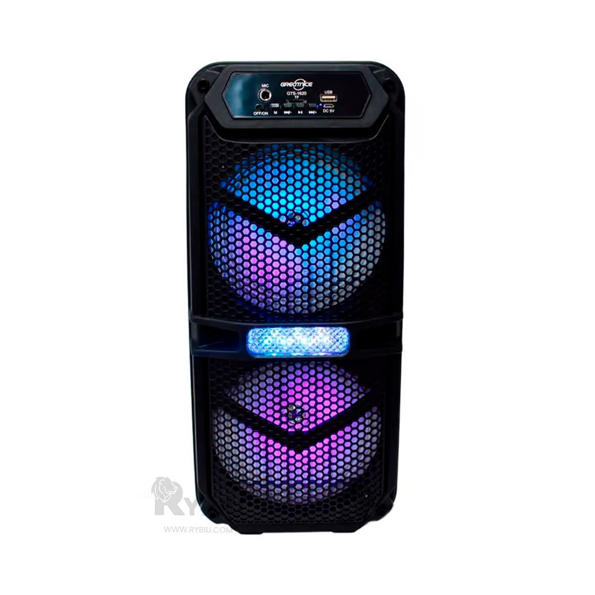 PARLANTE RYBIU GTS-1620 ALTAVOZ CASA EFICAZ NEGRO + REGALO STICKERS - 2