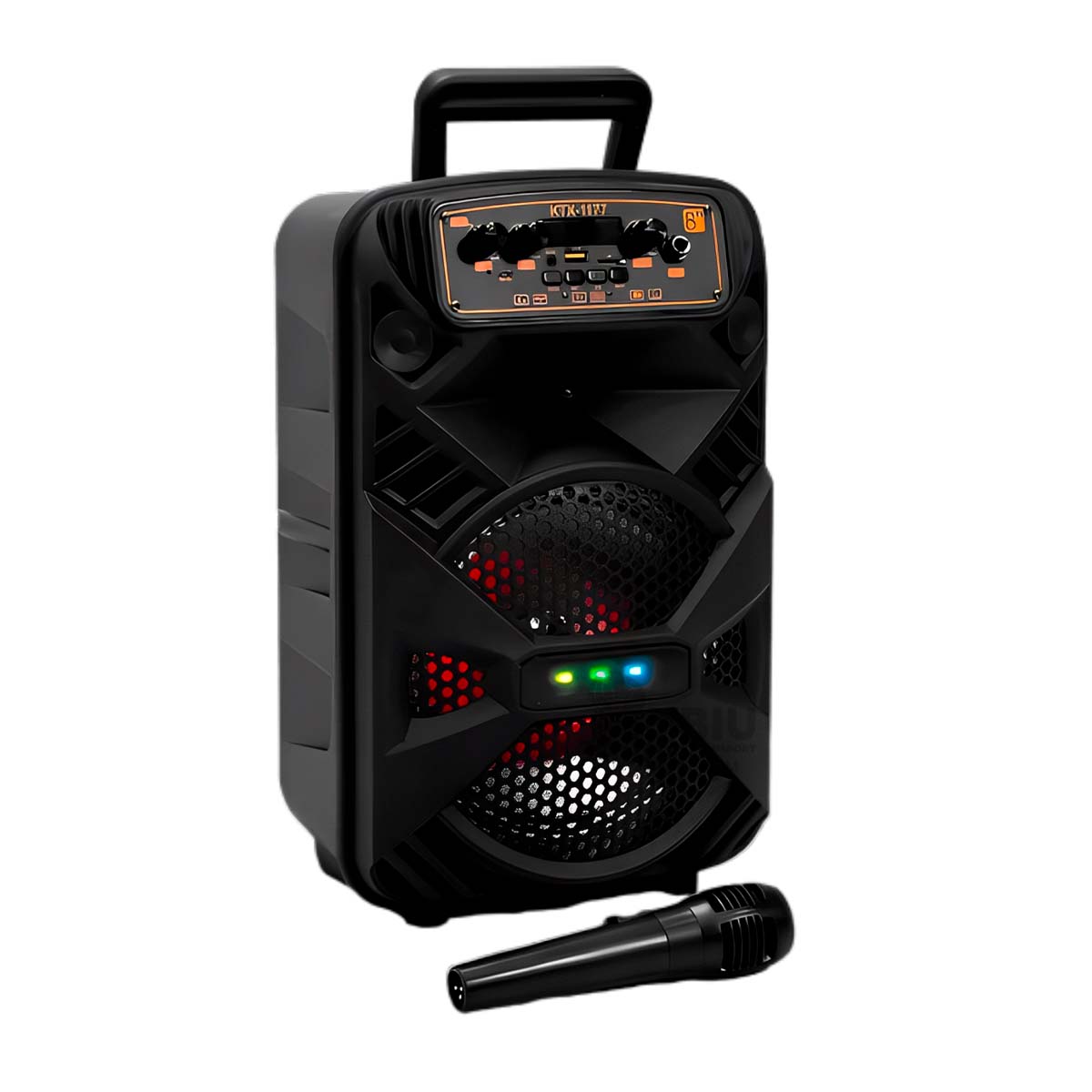 PARLANTE BLUETOOTH RYBIU KTX-1177 BOCINA PLASTICO KTS 1177 NEGRO + ENVOLTORIO REGALO - 2