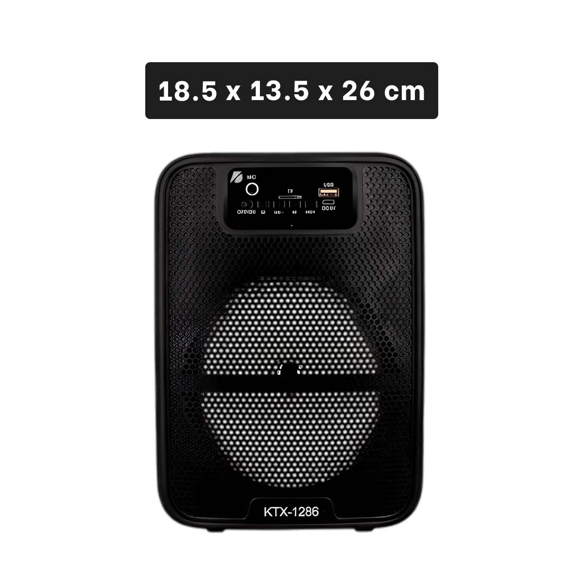 PARLANTE BLUETOOTH RYBIU KTX-1286 ALTAVOCES DISEÑO COMPACTO - 4