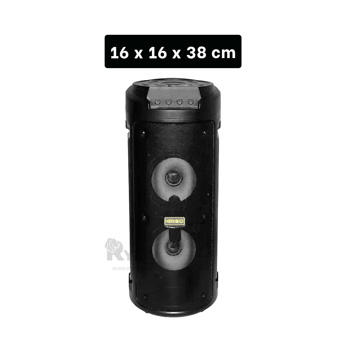 PARLANTE RYBIU KMS-6683 BOCINA KARAOKE KMS6683 COLOR NEGRO + REGALO STICKERS - 5