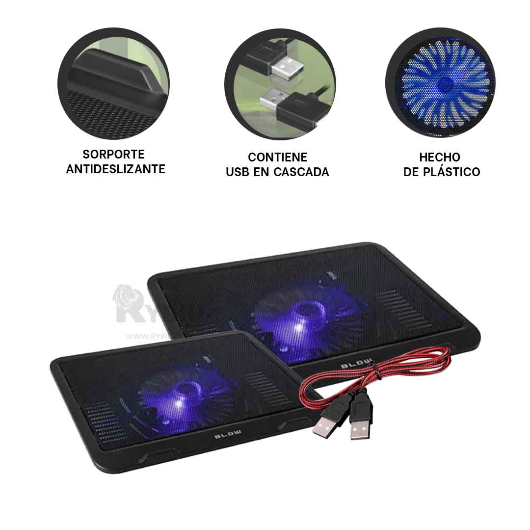ENFRIADOR RYBIU REFRIGERANTE PC EN NEGRO + REGALO STICKERS AB 021 - 2