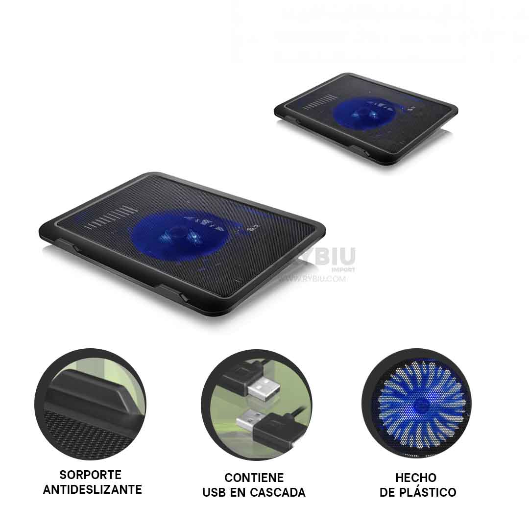 ENFRIADOR RYBIU REFRIGERANTE PC EN NEGRO + REGALO STICKERS AB 021 - 4