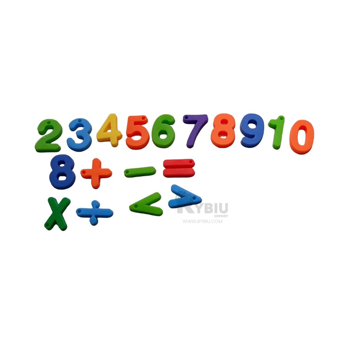 NUMEROS EDUCAIVOS EN MULTICOLOR Y+BANDERITAS ADHESIVAS - 2