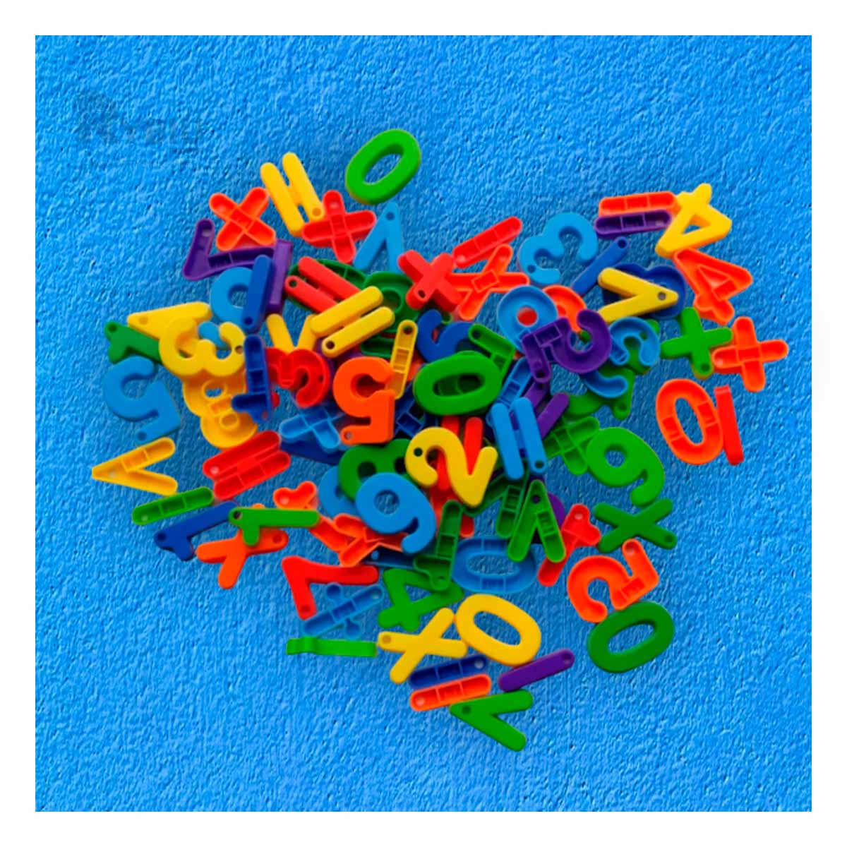 NUMEROS EDUCAIVOS EN MULTICOLOR Y+BANDERITAS ADHESIVAS - 4