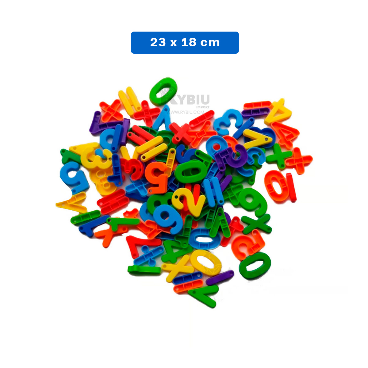 NUMEROS EDUCAIVOS EN MULTICOLOR Y+BANDERITAS ADHESIVAS - 5