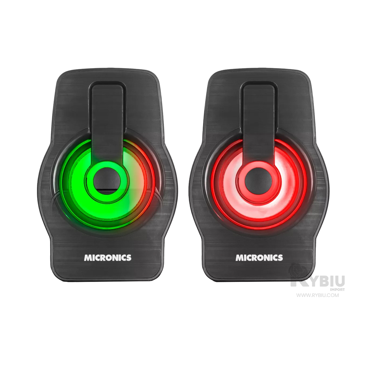 PARLANTE RYBIU PRACTICO MICRONICS NEGRO + REGALO AGENDITA MIC S327 - 2