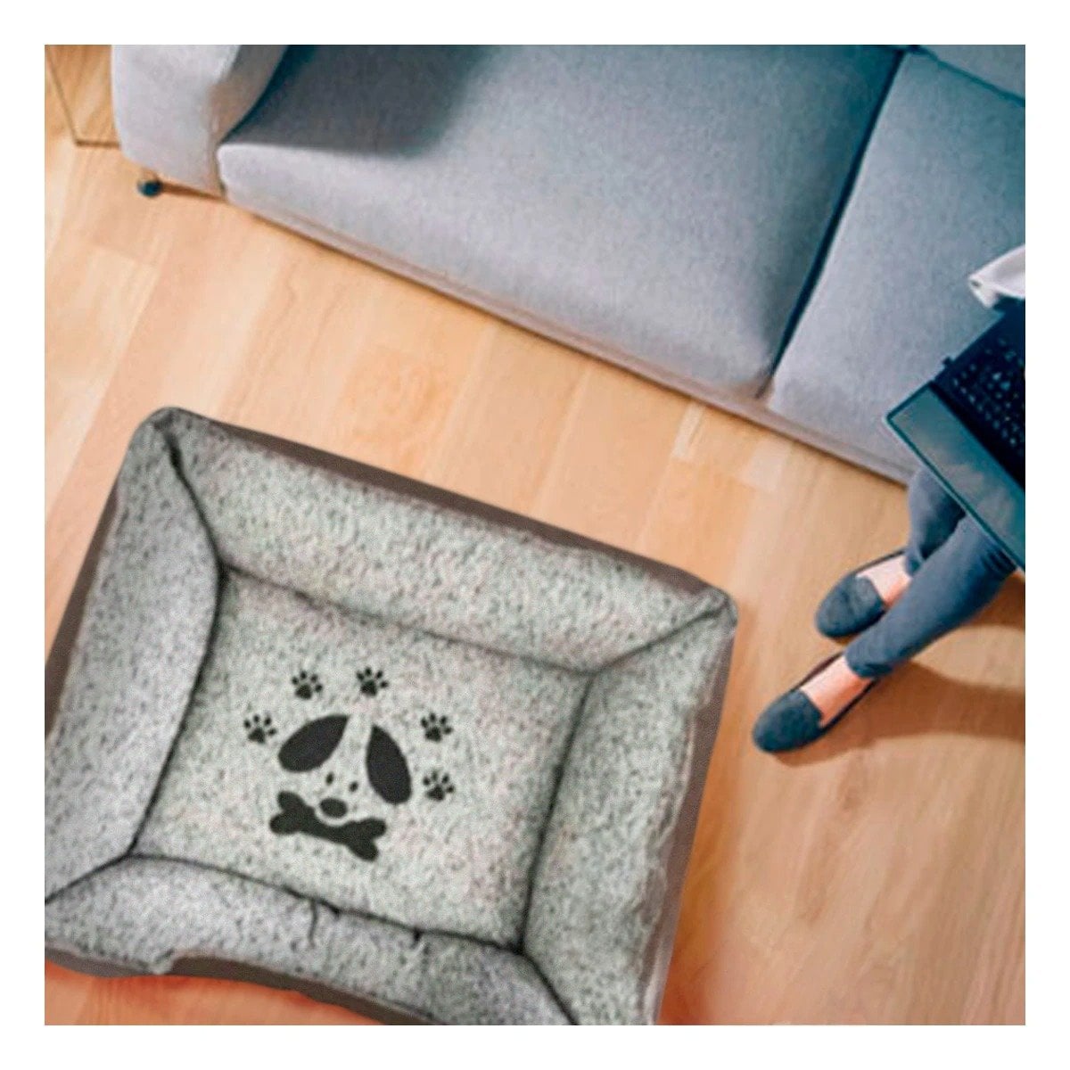 CAMA PERROS MA31048 BASE MASCOTA DINAMICO TALLA XXL MARRON RYBIU + LIGAS REGALO - 1
