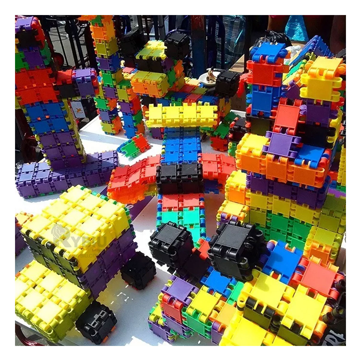 PIEZAS DINAMICAS DE ENSAMBLAJE MULTICOLOR Y+REGALO STICKERS - 4