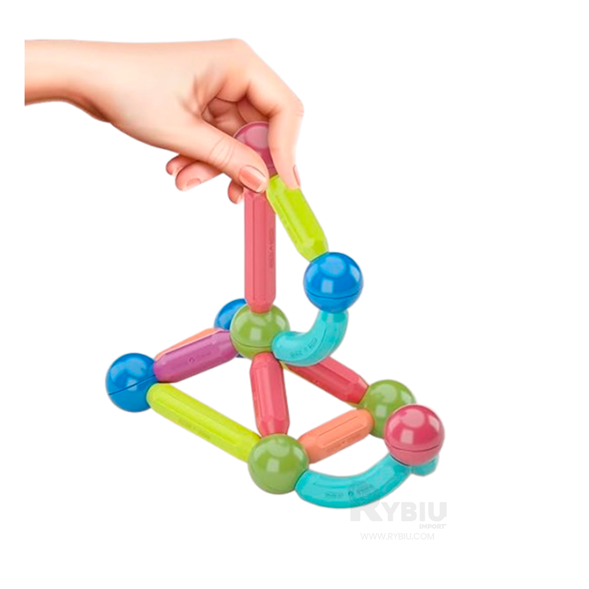JUGUETE DE 36 BLOQUES MULTICOLOR Y+ENVOLTORIO DE REGALO - 1
