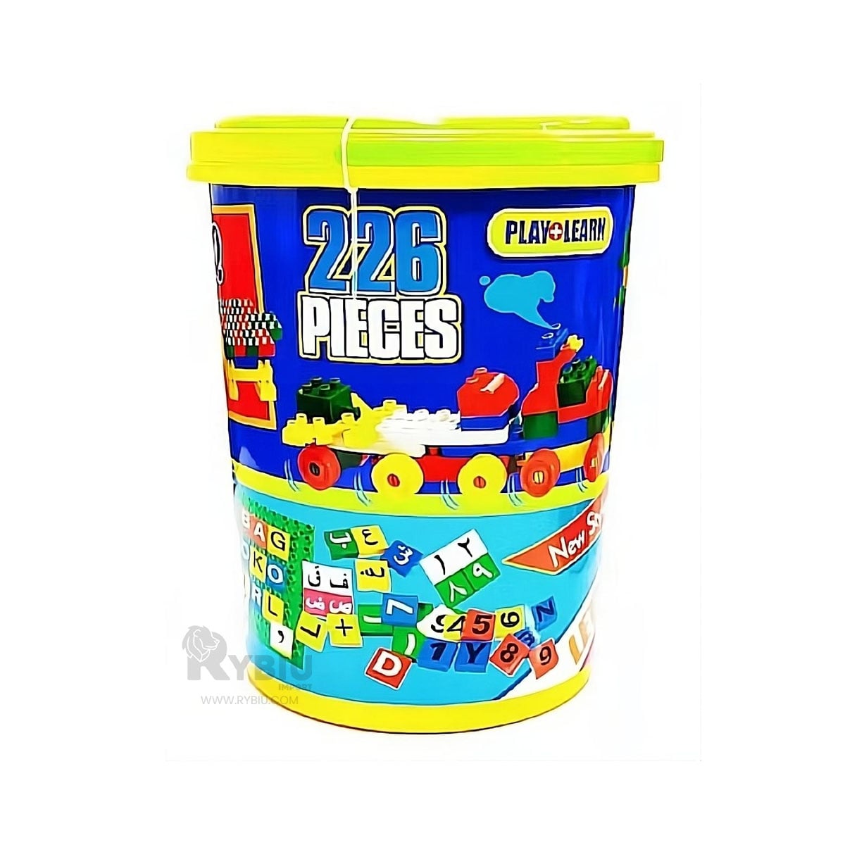 BLOQUES EN BALDE PLASTICO MULTICOLOR Y+REGALO STICKERS - 1