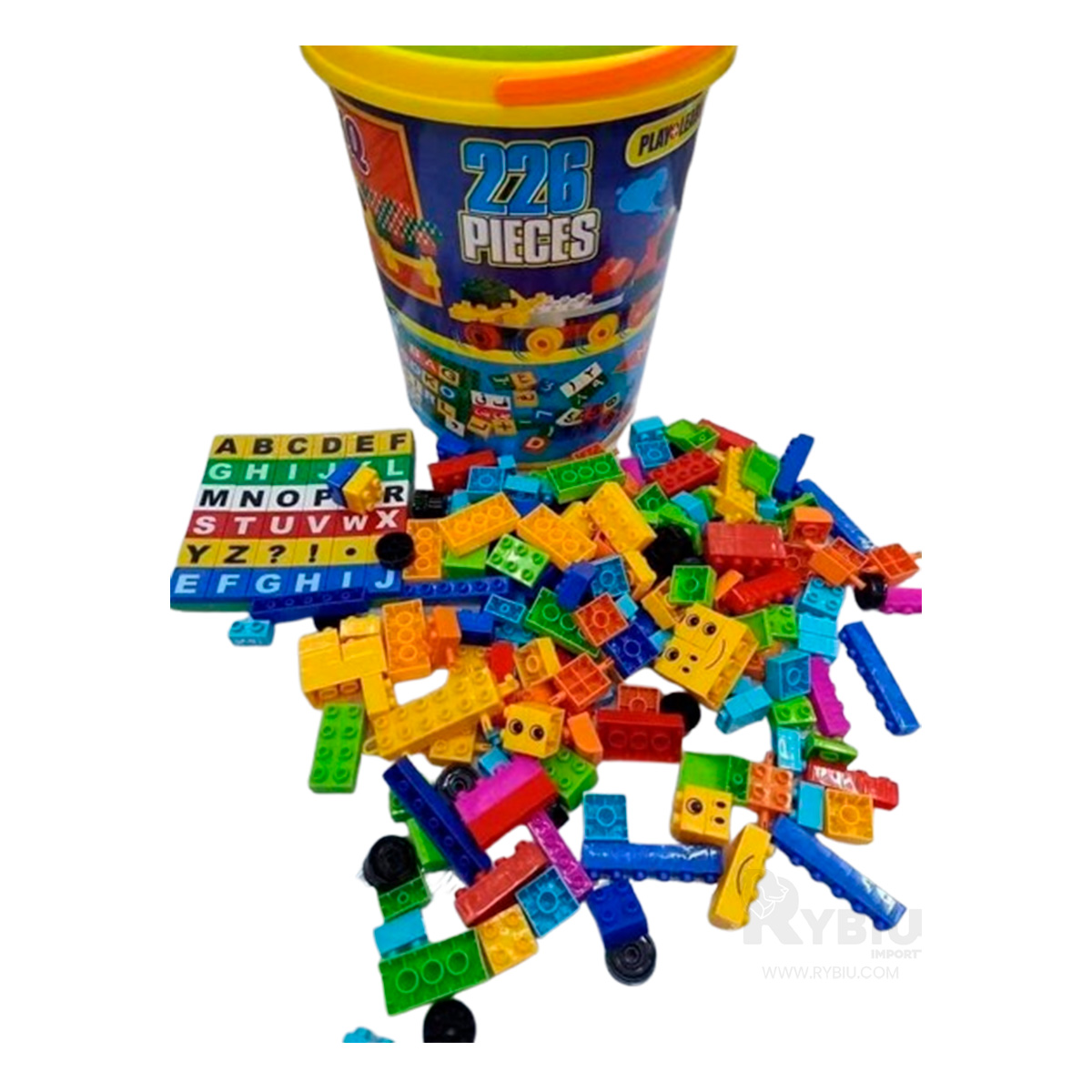 BLOQUES EN BALDE PLASTICO MULTICOLOR Y+REGALO STICKERS - 2