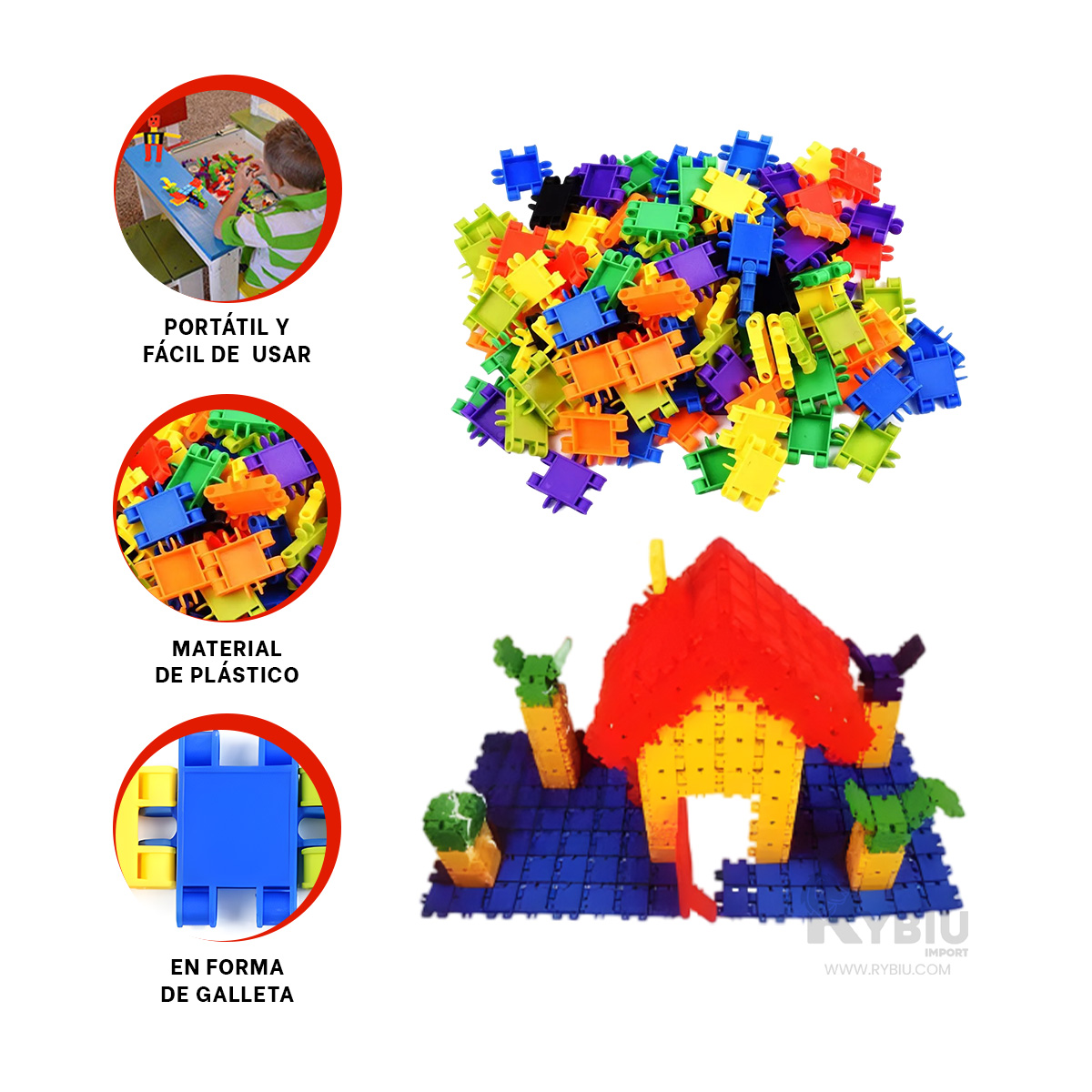 JUGUETE PRACTICO EN MULTICOLOR Y+REGALO LIGAS PARA PEINAR - 1