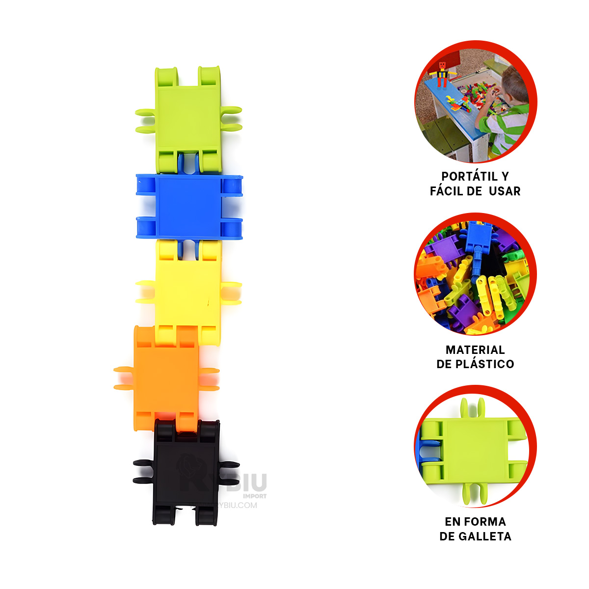 JUGUETE PRACTICO EN MULTICOLOR Y+REGALO LIGAS PARA PEINAR - 2