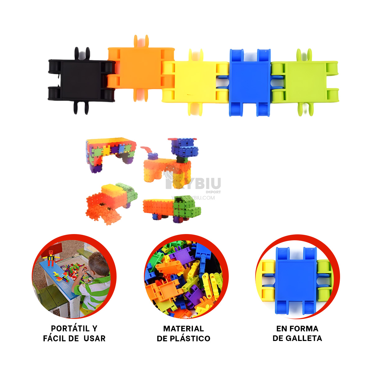 JUGUETE PRACTICO EN MULTICOLOR Y+REGALO LIGAS PARA PEINAR - 3