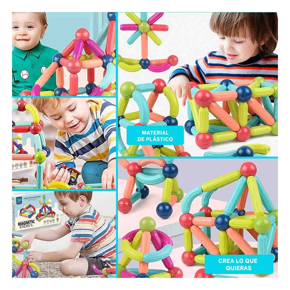 SET MAGNETICO DIDACTICO CON PIEZAS CREATIVAS PARA JUEGOS EDUCATIVOS EN CASA Y+POST IT - 1