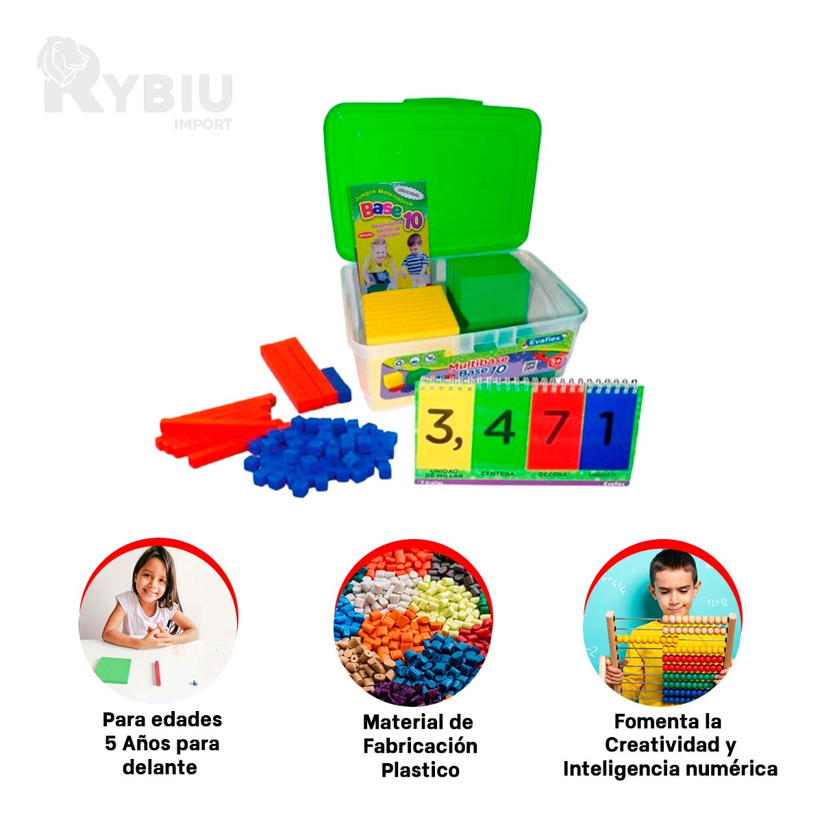 JUGUETES ARITMETICO DE PLASTICO MULTICOLOR Y+REGALO STICKERS - 2