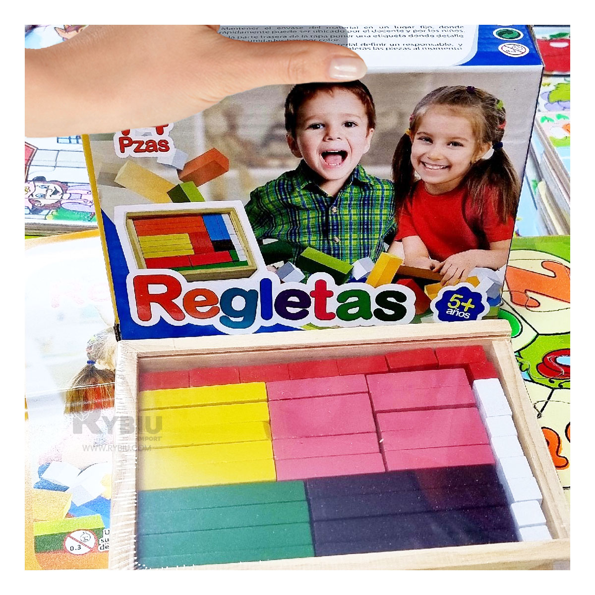 JUEGO INSTRUCTIVO EN MULTICOLOR Y+BANDERITAS ADHESIVAS - 1