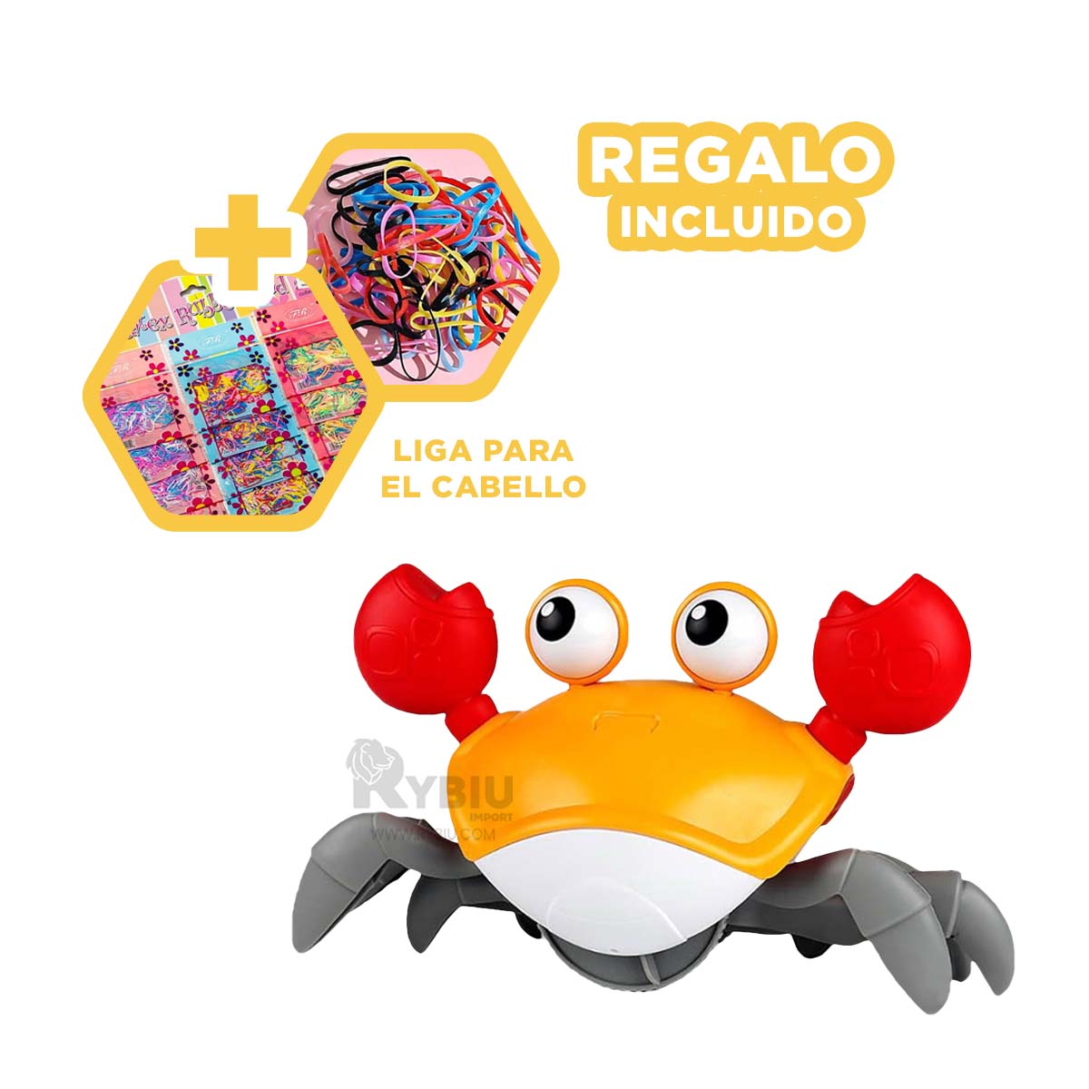 MUÑECO DIDACTICO EN AMARILLO Y+REGALO LIGAS PARA PEINAR - 1