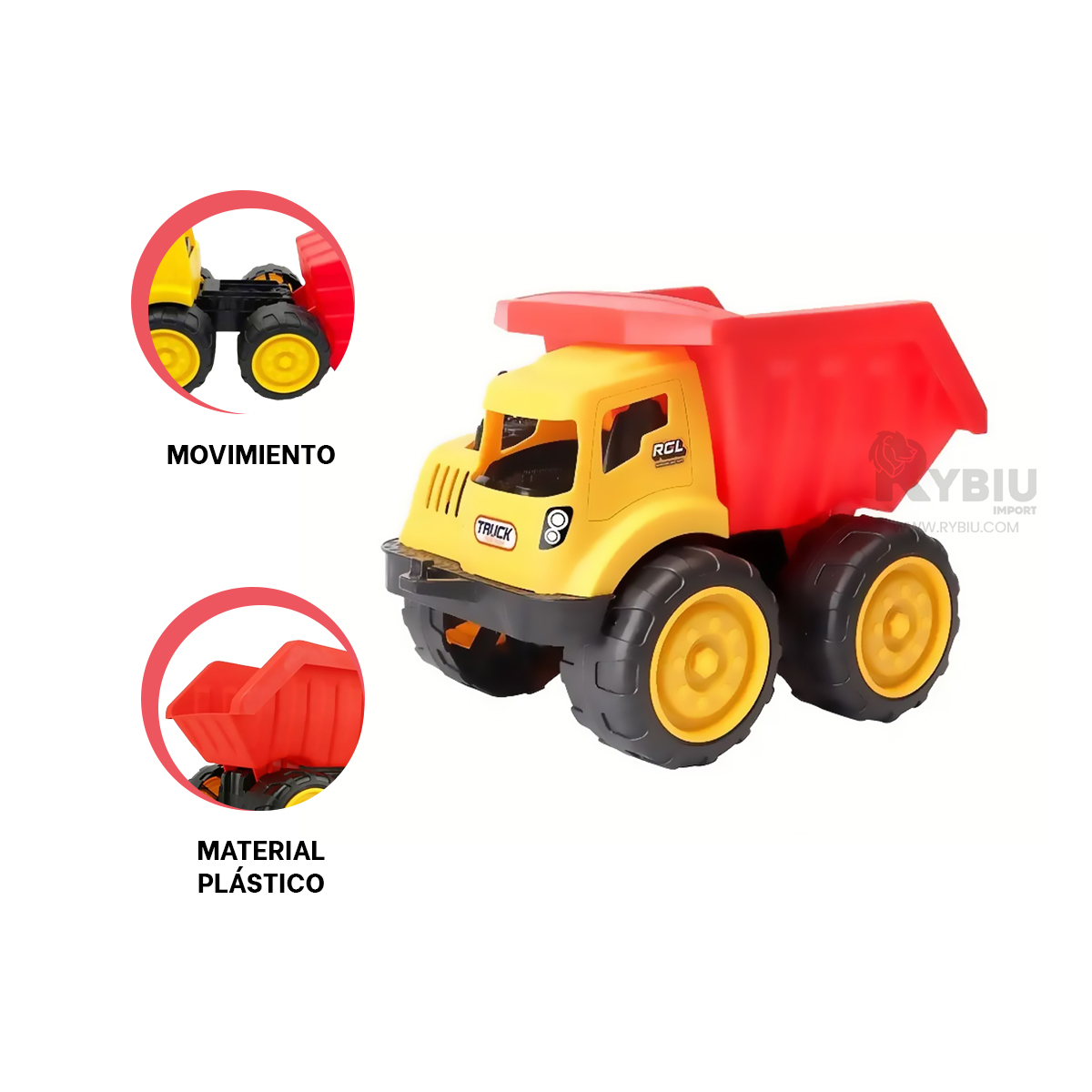 TRUCK PARA JUEGOS NIÑOS EN ROJO Y+REGALO AGENDITA - 1