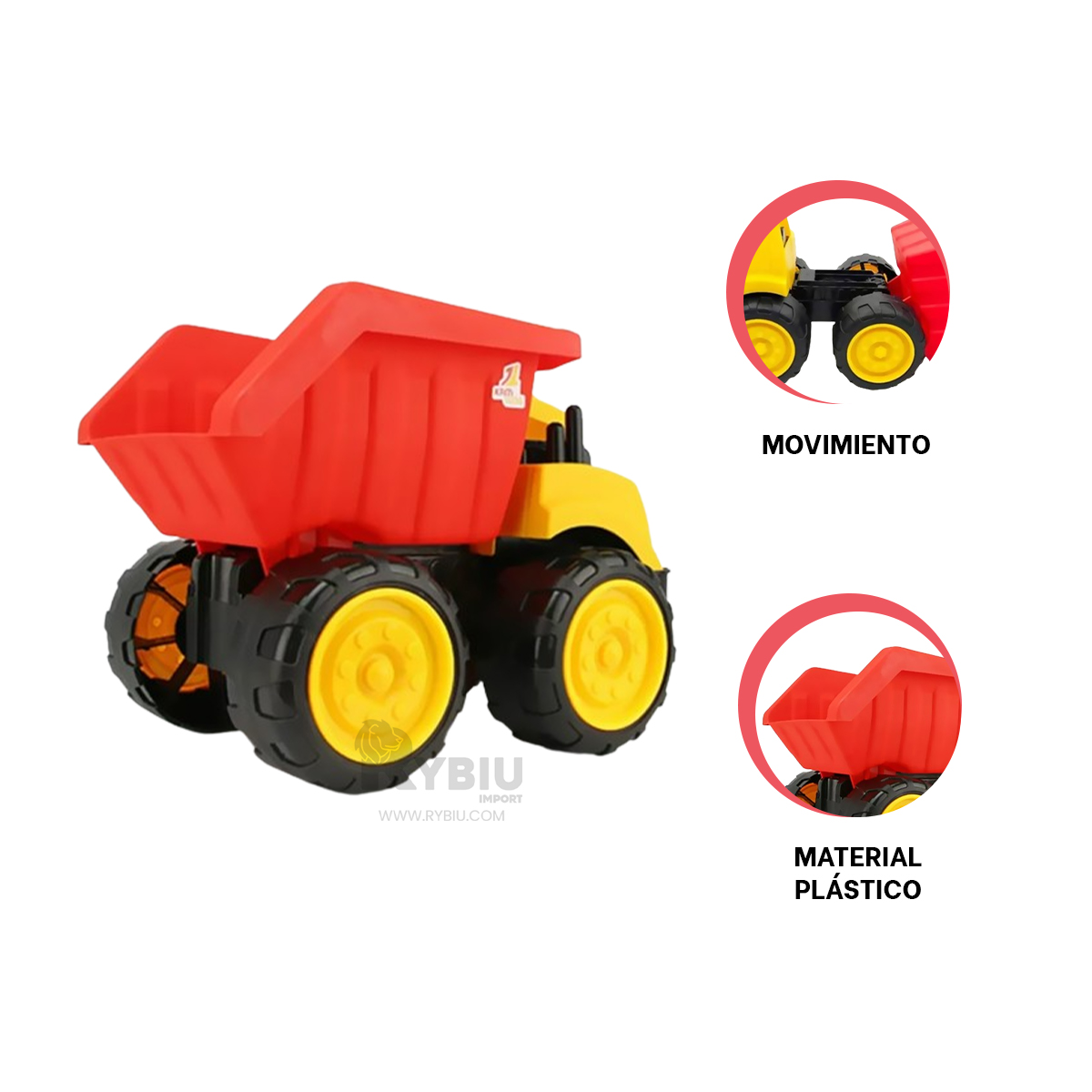 TRUCK PARA JUEGOS NIÑOS EN ROJO Y+REGALO AGENDITA - 2