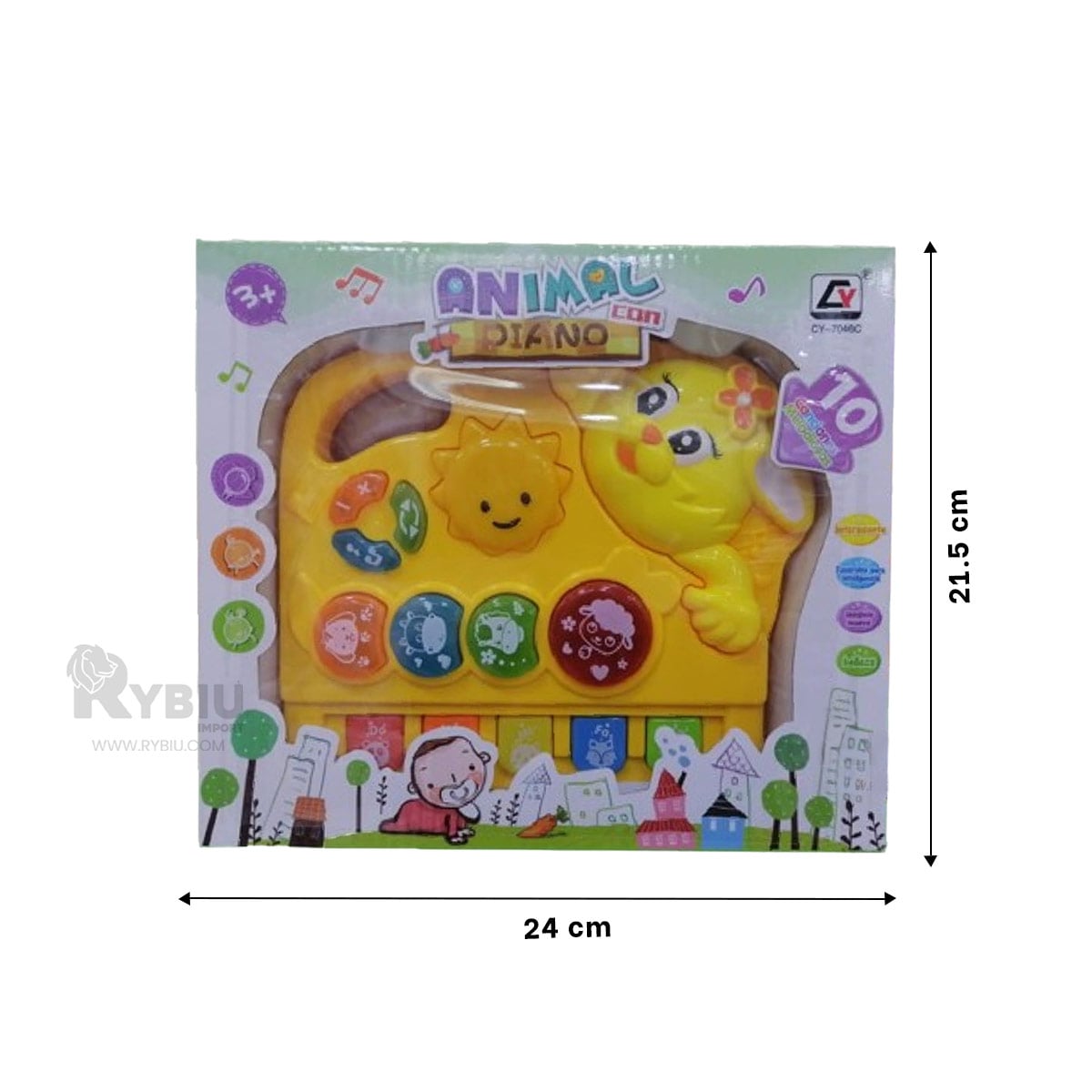TECLADO DE CON SONIDO AL TOCAR AMARILLO Y+GIFT MINIAGENDA - 5