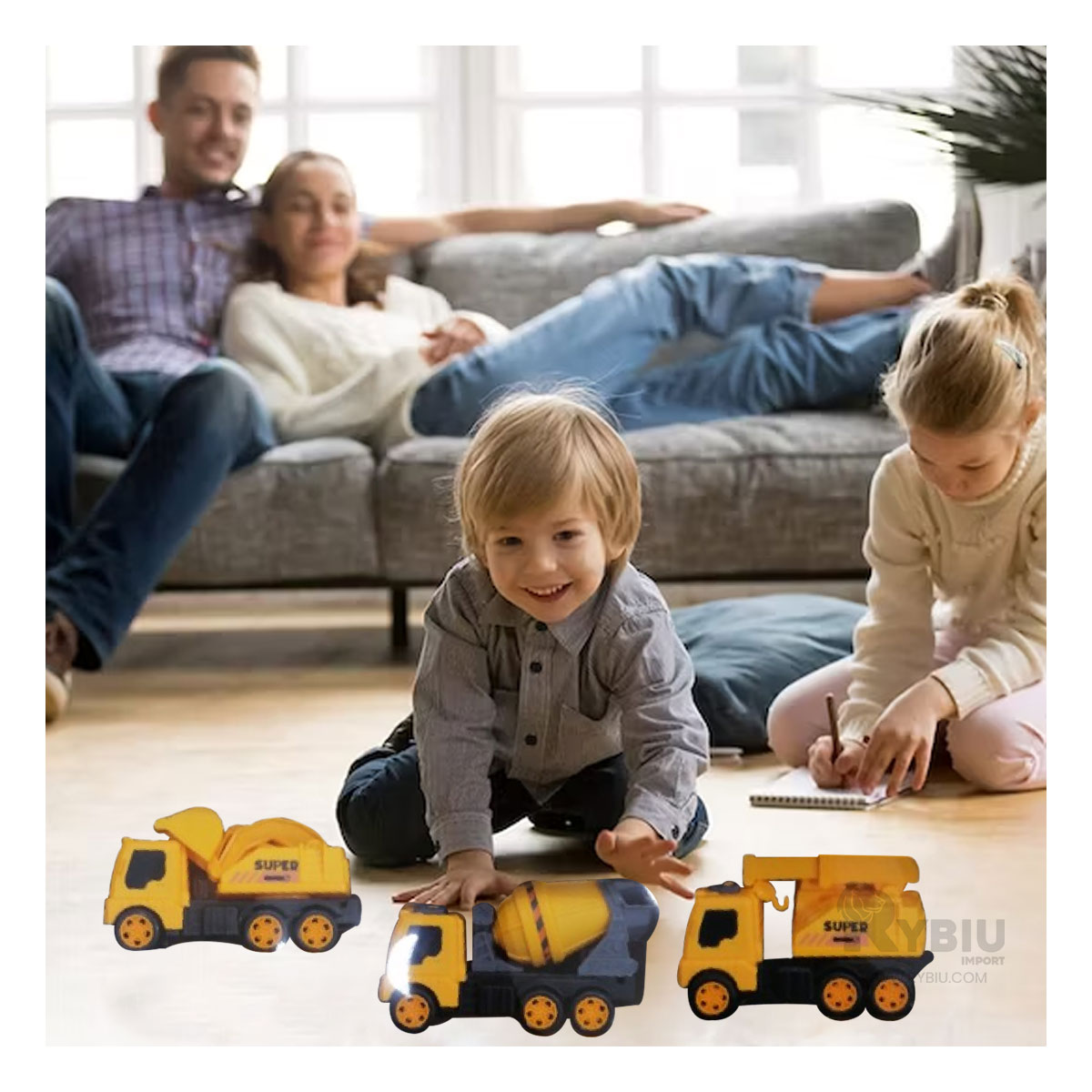 PACK PARA NIÑOS CARROS MOVIBLES AMARILLO Y+GIFT MINIAGENDA - 2