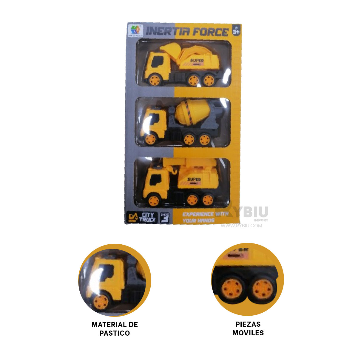 PACK PARA NIÑOS CARROS MOVIBLES AMARILLO Y+GIFT MINIAGENDA - 4