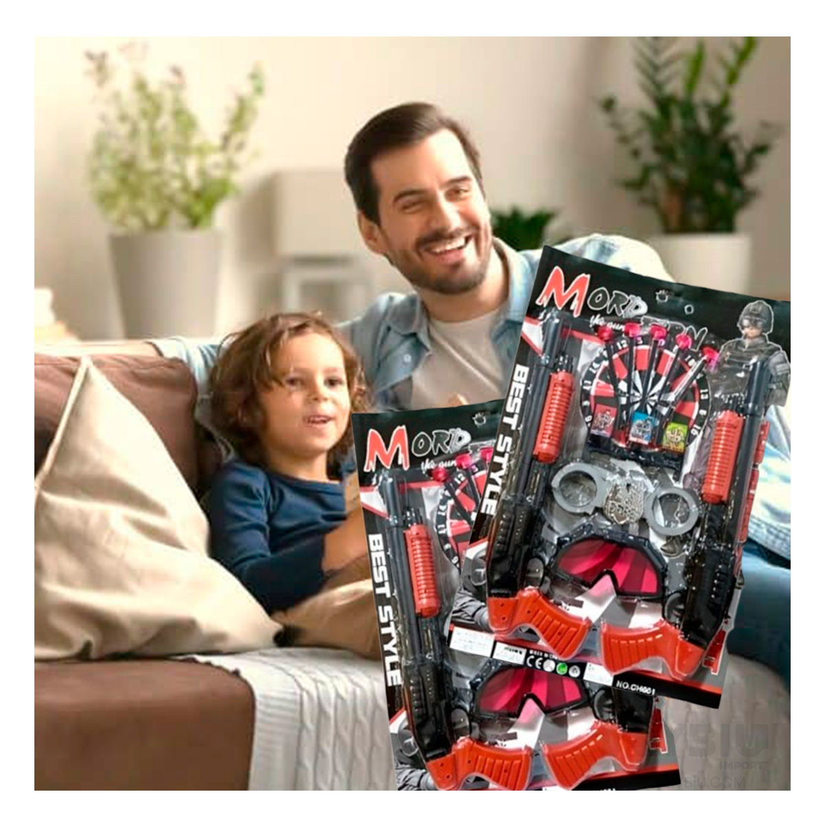 JUEGO DE ARMAS RESISTENTE NEGRO Y+REGALO LIGAS PARA PEINAR - 3