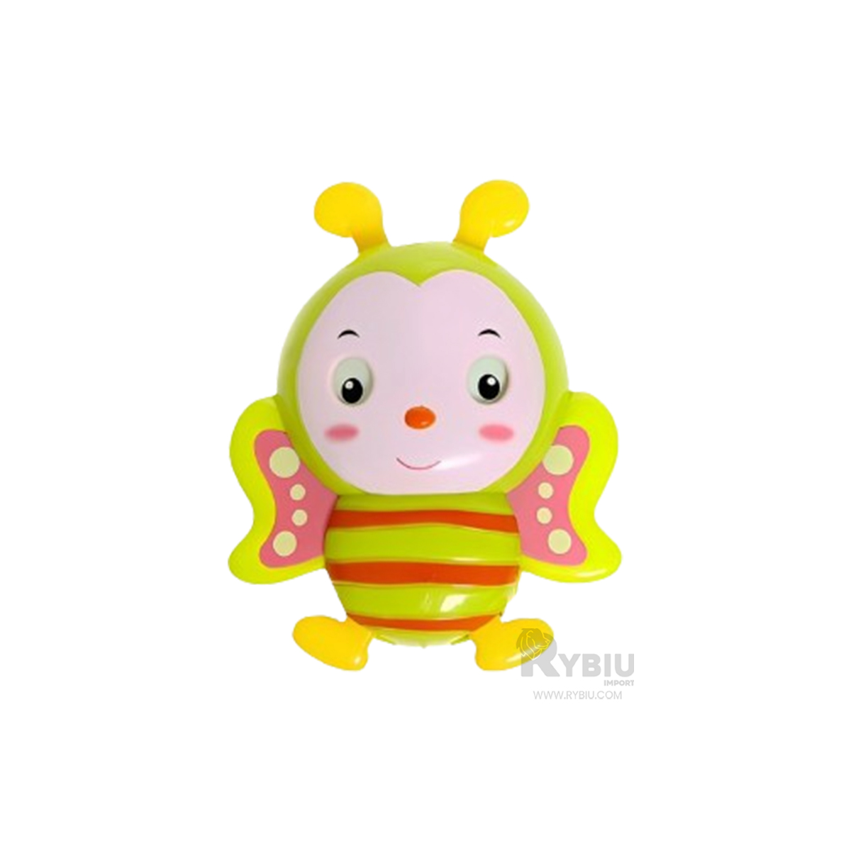 SONAJERO RYBIU JU29518 EN FORMA ABEJA VERDE LIMON + ENVOLTORIO REGALO - 4