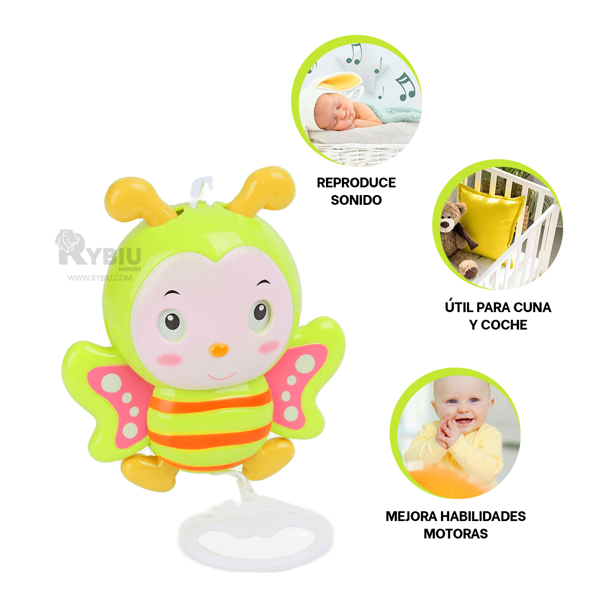 SONAJERO RYBIU JU29518 MEJORA HABILIDADES VERDE LIMON + GIFT MINIAGENDA - 2