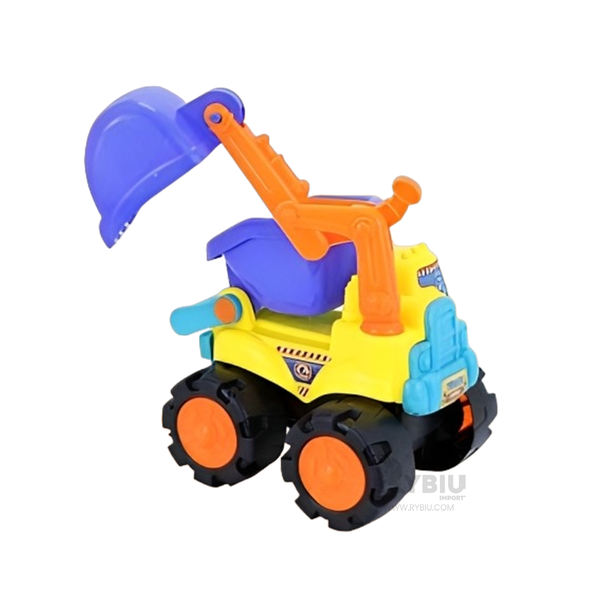 CARRO DE OBRAS INFANTIL EN MULTICOLOR Y+BANDERITAS ADHESIVAS - 2