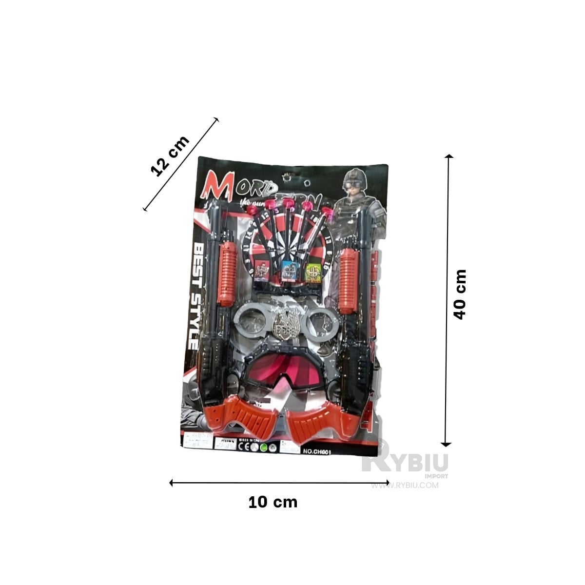 JUEGO DE PISTOLAS PARA KIDS EN NEGRO Y+LIGAS DE REGALO - 1