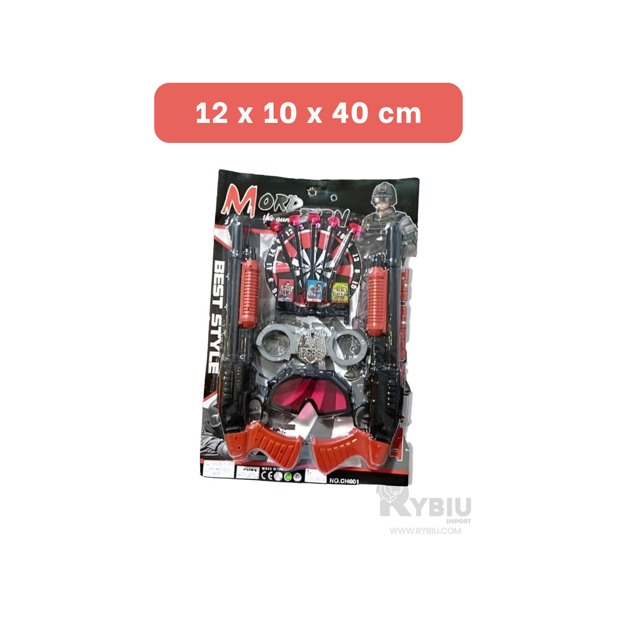 JUEGO DE PISTOLAS PARA KIDS EN NEGRO Y+LIGAS DE REGALO - 5