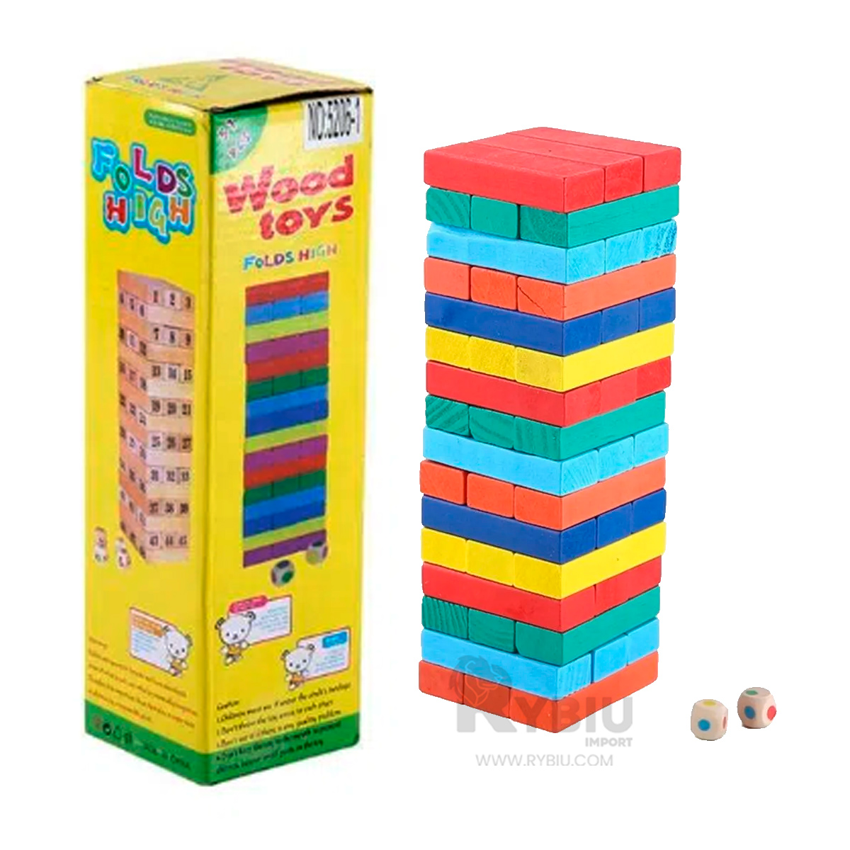 TORRE RESISTENTE EN MULTICOLOR Y+REGALO LIGAS PARA PEINAR - 4
