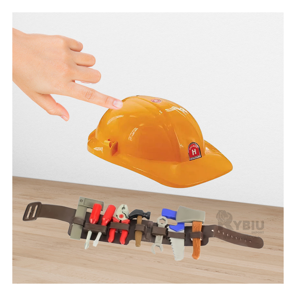 CINTURON INFANTIL CON CASCO EN MULTICOLOR Y+PAPEL DE REGALO - 1