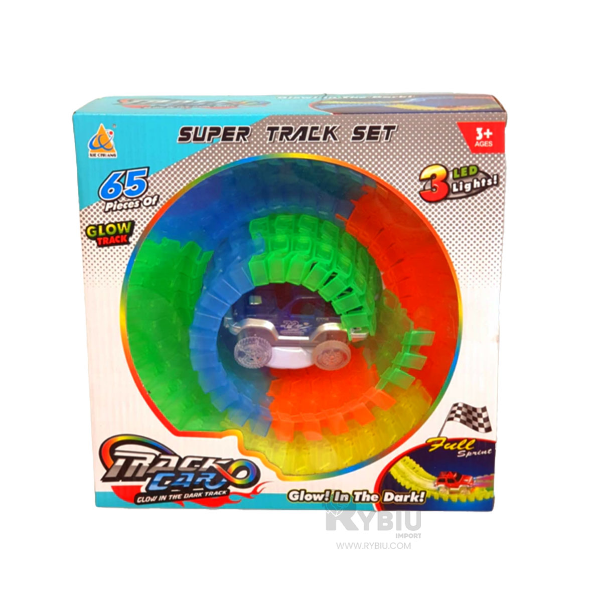 PISTA CREATIVA CON 65 PIEZAS MULTICOLOR Y+PAPEL DE REGALO - 1