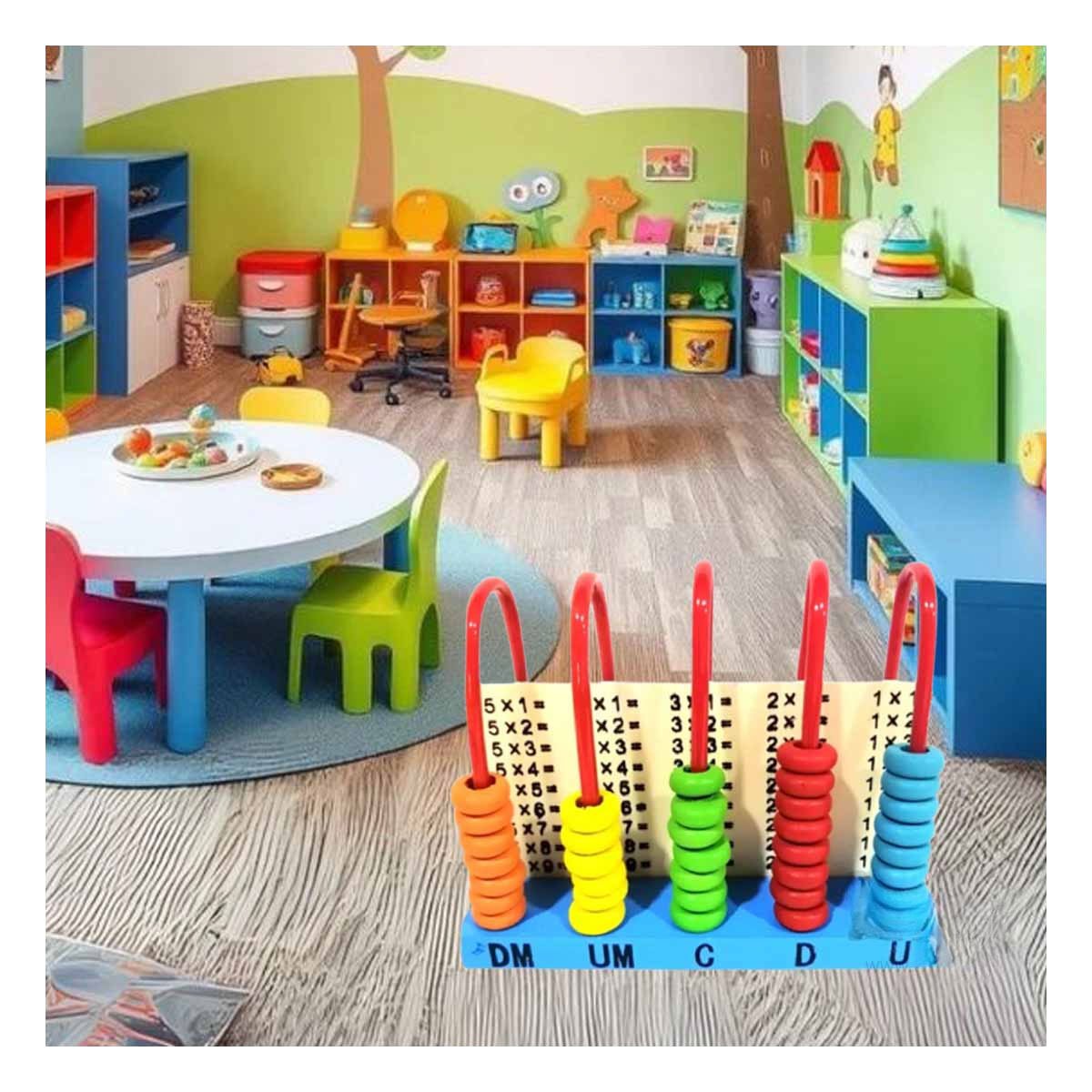 CONTADOR VERTICAL DE MADERA EDUCATIVO DIVERTIDO YPAPEL REGALO - 5