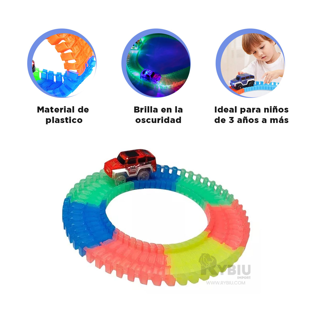 PISTA LED INTERACTIVA EN CAJA PARA NIÑOS EN MULTICOLOR - 3