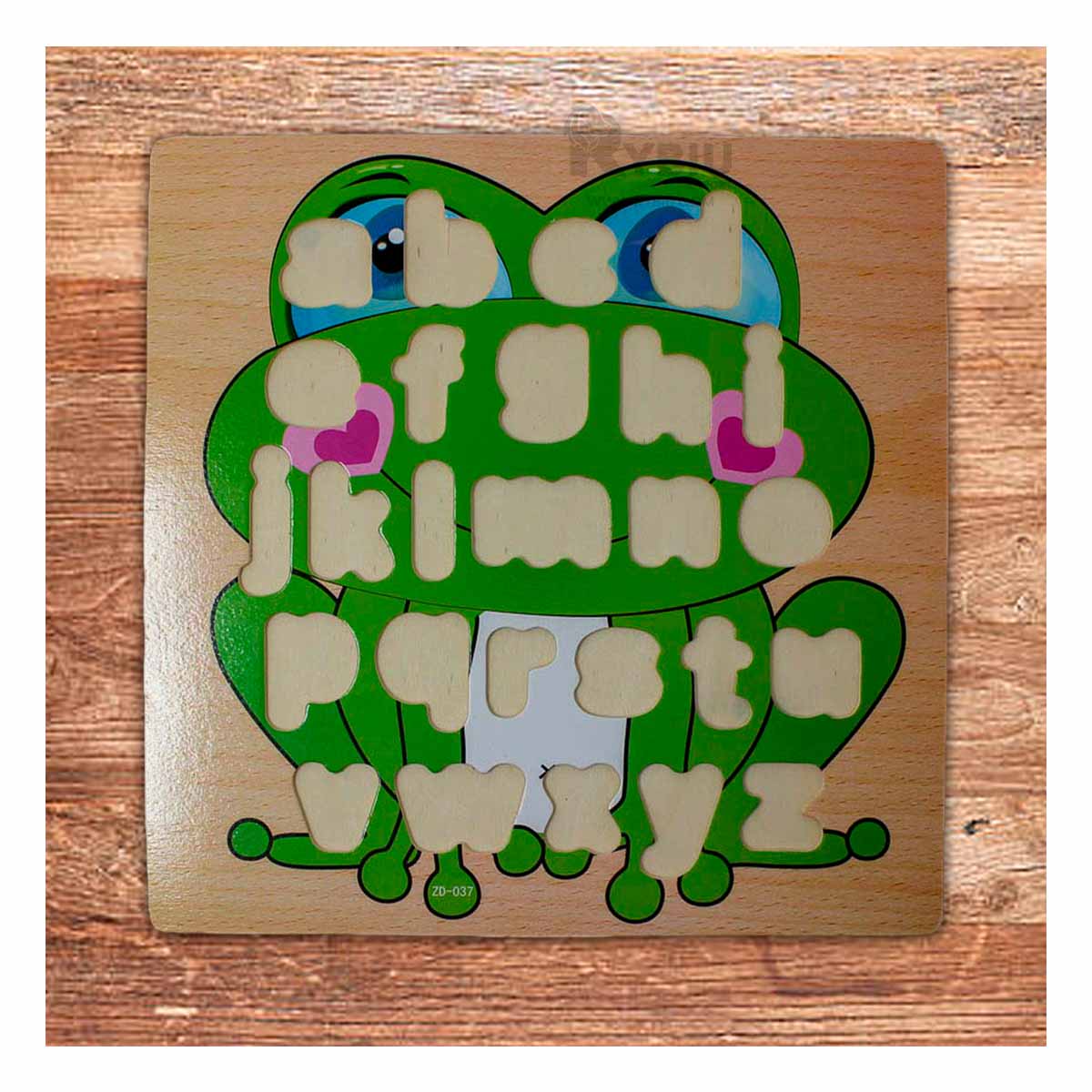 ROMPECABEZAS FORMA DE RANA VERDE Y+REGALO LIGAS PARA PEINAR - 2