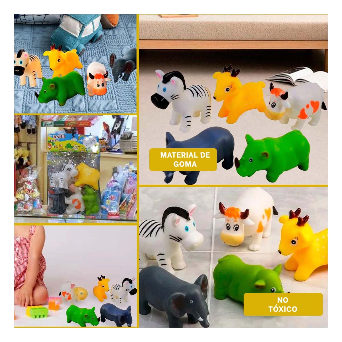 GRUPO ANIMALES CHILLONES PARA CASA CON USO DECORATIVO YSTICKY - 1