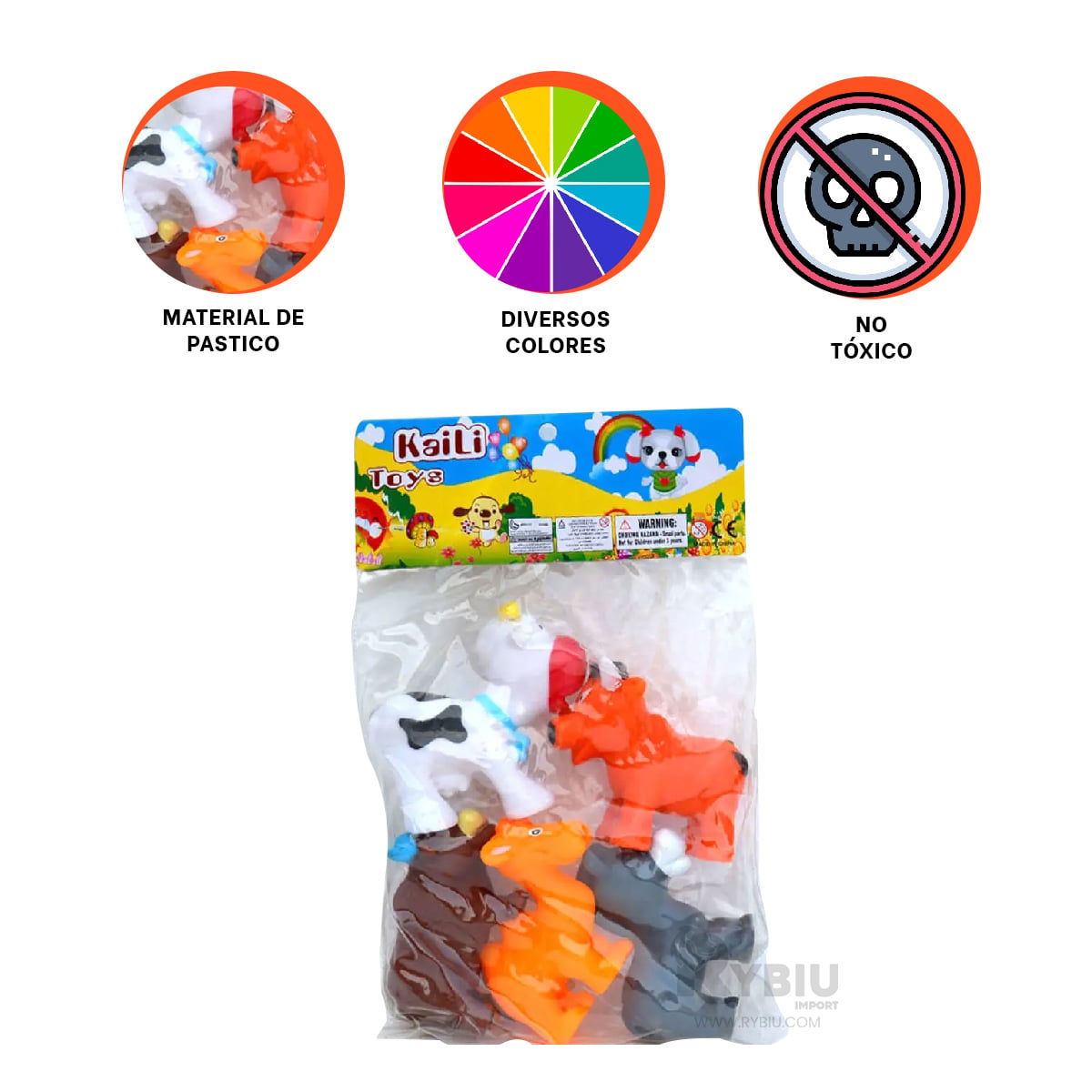 KIT DE GRANJA EN MULTICOLOR Y+REGALO LIGAS PARA PEINAR - 3