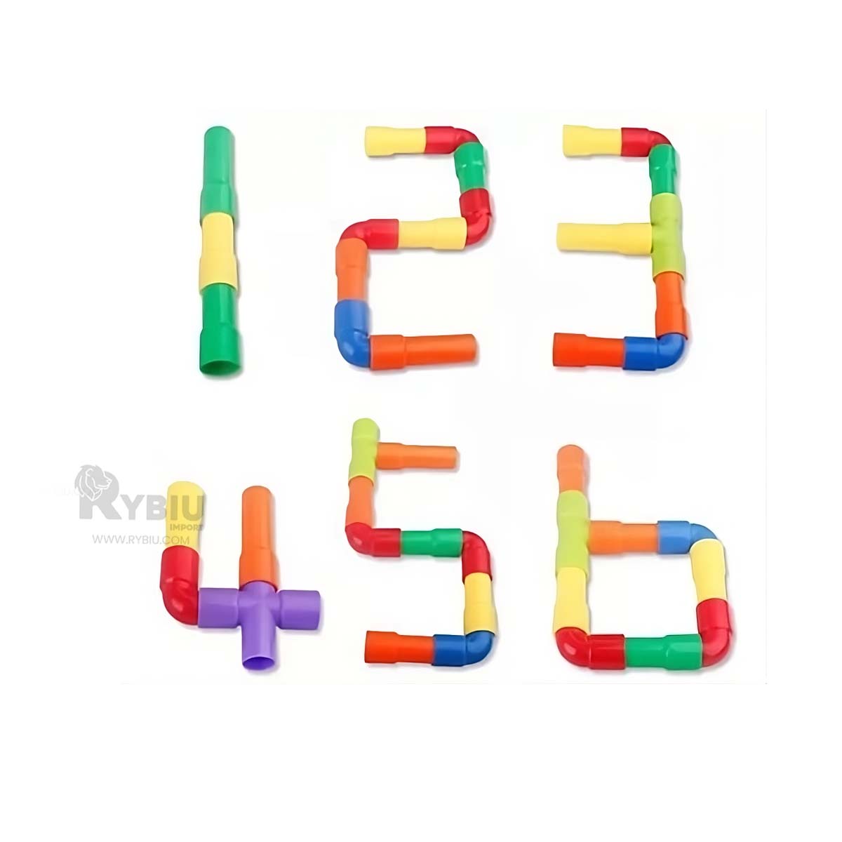 BLOQUES CON DISEÑO DE TUBO MULTICOLOR Y+ENVOLTORIO DE REGALO - 4