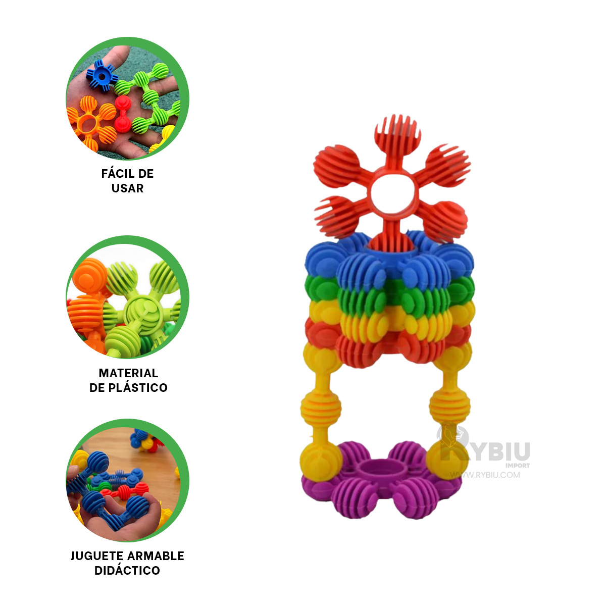 PIEZAS UTILES PARA ARMAR MULTICOLOR Y+ENVOLTORIO DE REGALO - 1