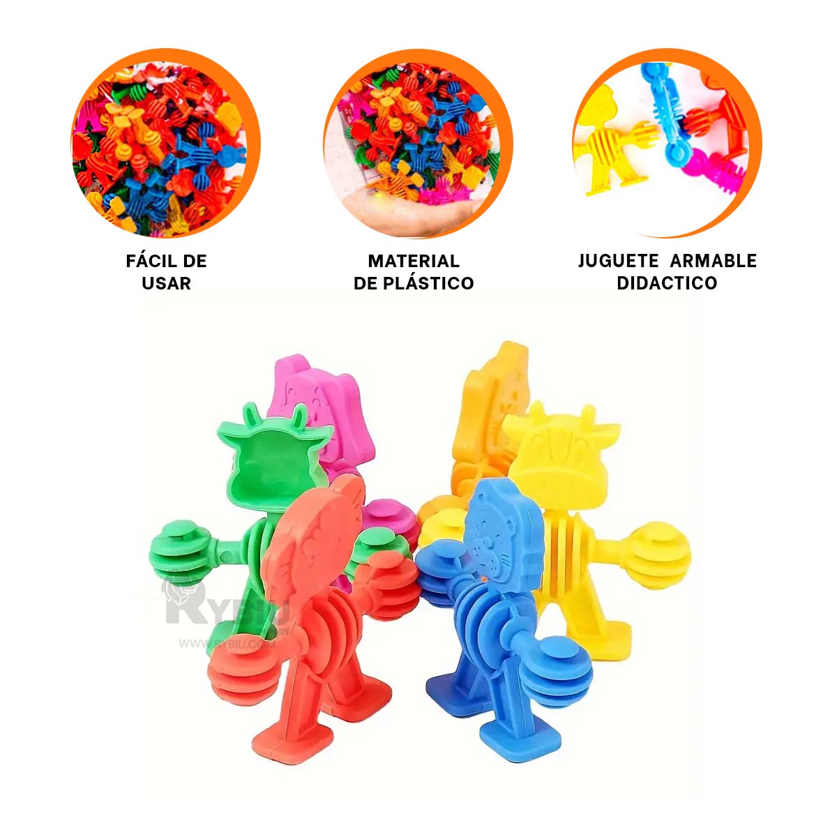JUGUETE ARMABLE PARA NINAS MULTICOLOR Y+PAPEL DE REGALO - 3