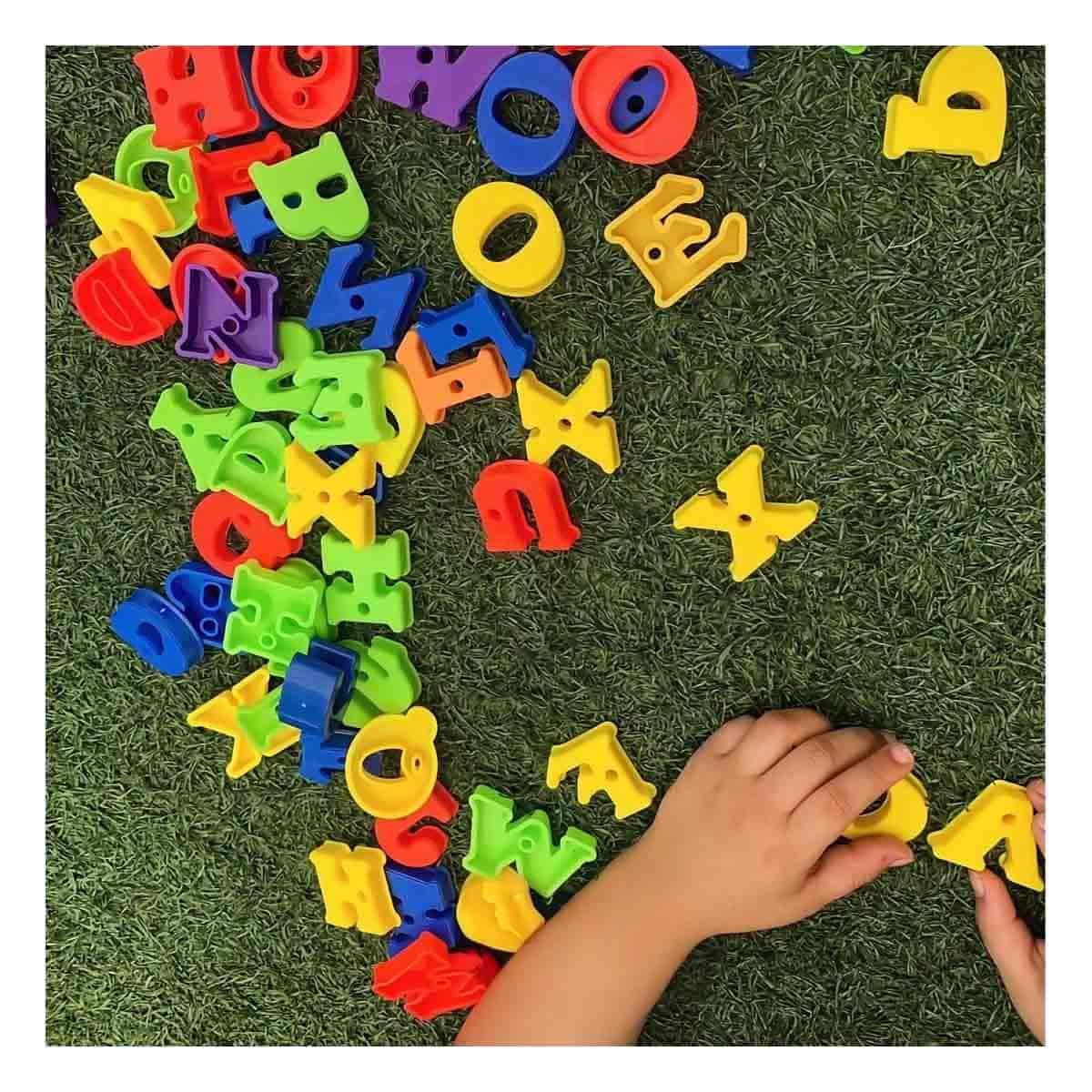 COLECCION CREATIVA DE BLOQUES EN LETRAS PARA CONSTRUIR Y+LIGAS REGALO - 2