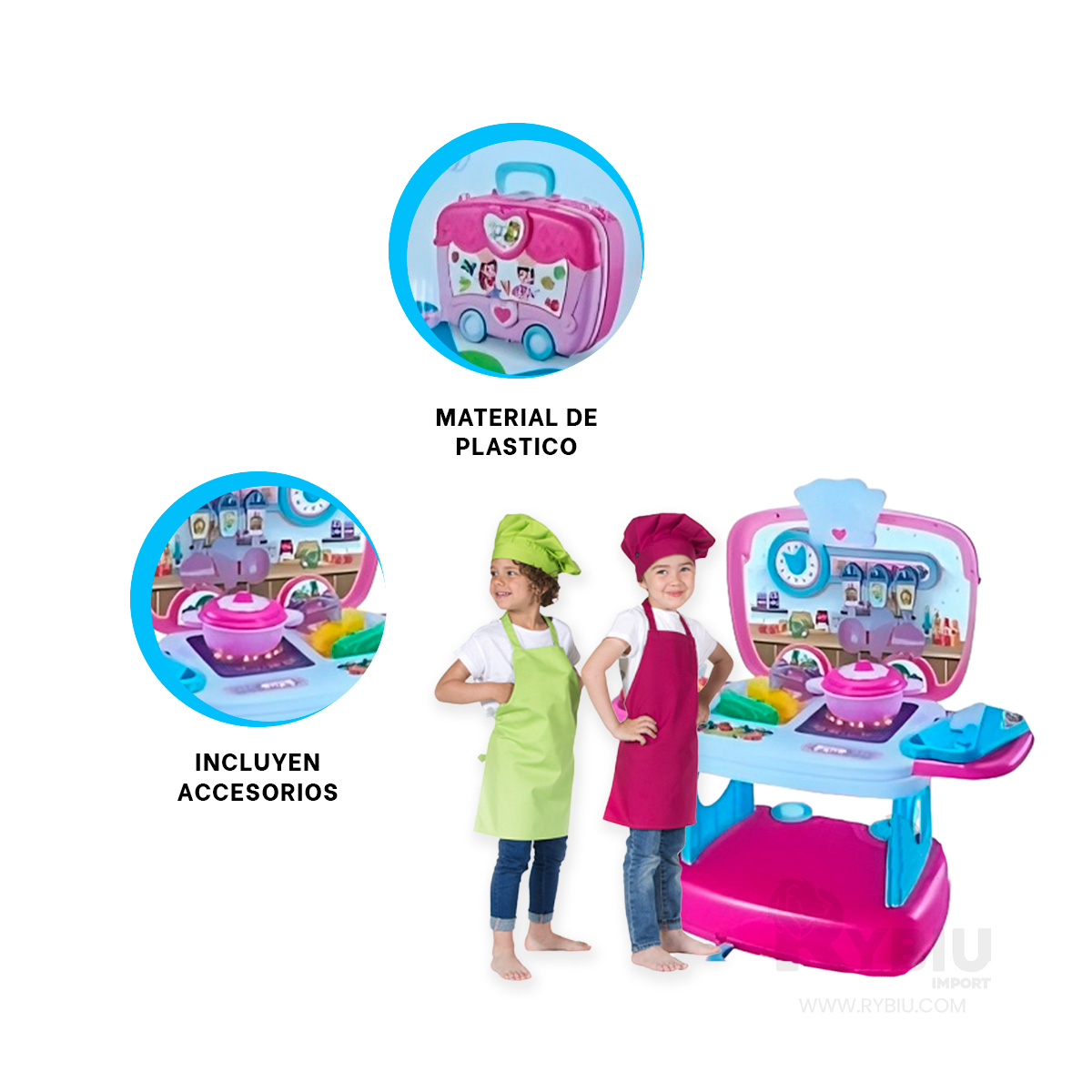 JUEGO CON COCINA EN MULTICOLOR Y+ENVOLTORIO DE REGALO - 2