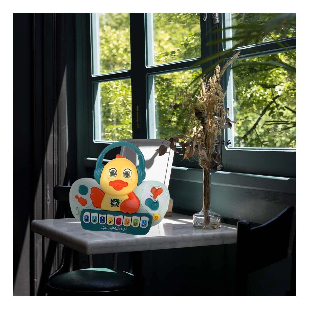 MUSICAL PATO CON TECLAS INTERACTIVAS Y SONIDO PARA HOGAR VERDE Y+LIGAS REGALO - 2