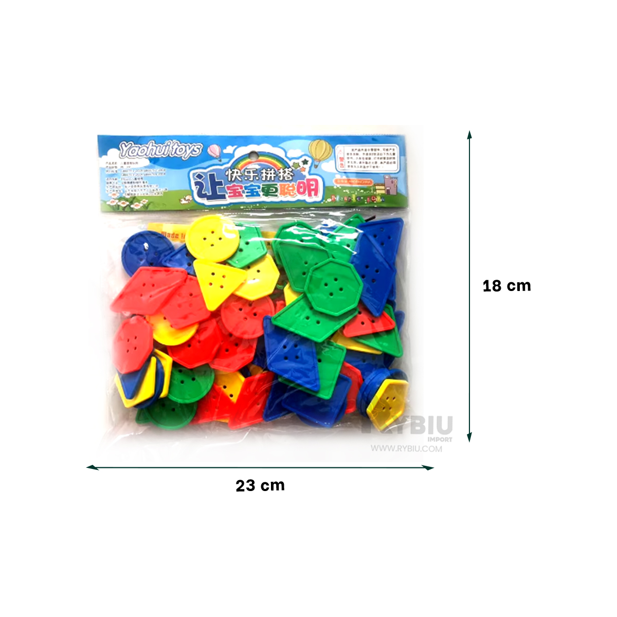 PIEZAS ARMABLES PARA JUGAR MULTICOLOR Y+ENVOLTORIO DE REGALO - 5