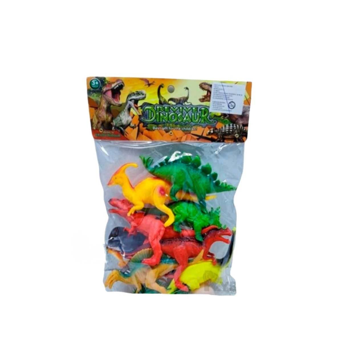 MODELO DE DINOSAURIOS CON ACCESORIOS EN BOLSA PARA JUEGO CREATIVO YPAPEL REGALO - 1