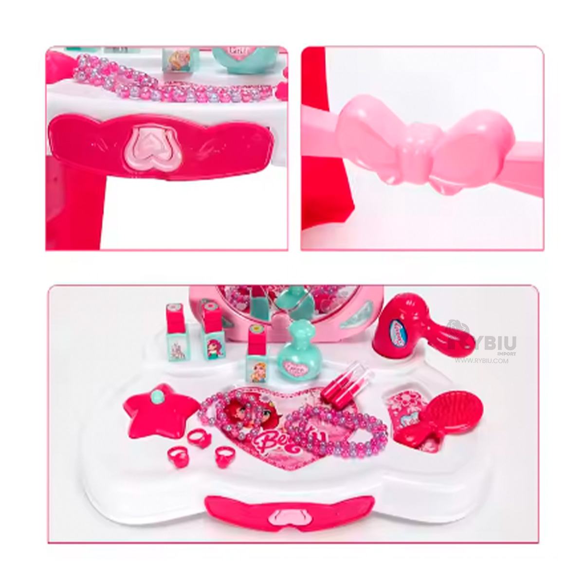 JUGUETE PARA RETOQUES DE MAQUILLAJE ROSADO Y+GIFT MINIAGENDA - 1